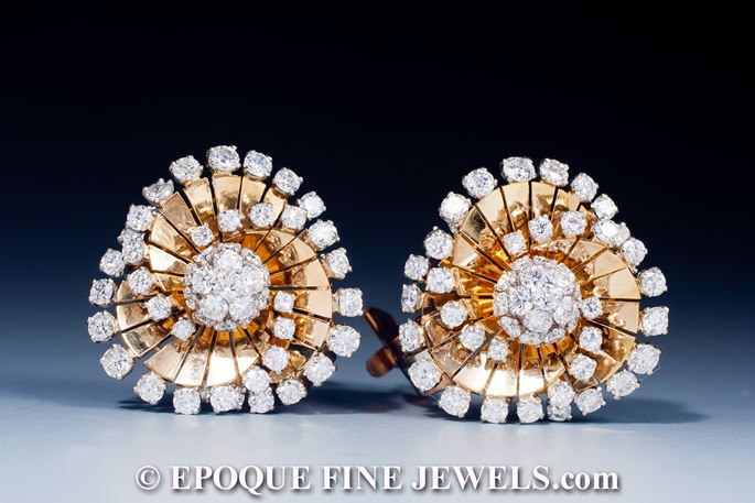   Van Cleef &amp; Arpels - A gorgeous pair of diamond tourbillon earrings | MasterArt